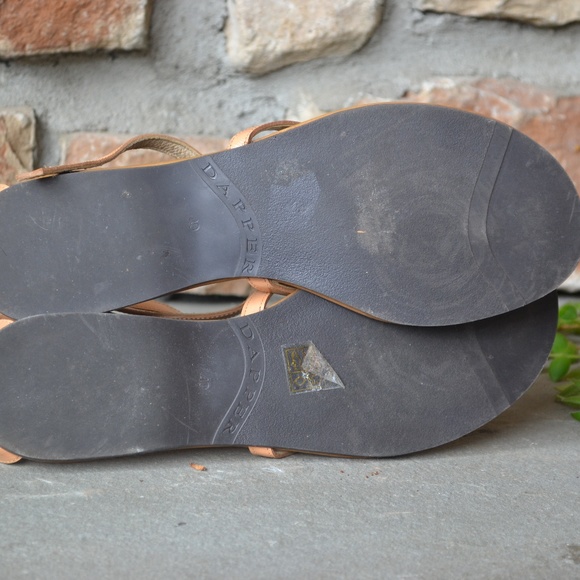 DAPPER Strappy Beige Sandals - Picture 5 of 6